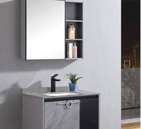 Tủ Lavabo Nhôm Màu Xám Bê Tông HP-4001 