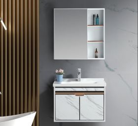 Tủ Lavabo Nhôm Màu Trắng HP-4013